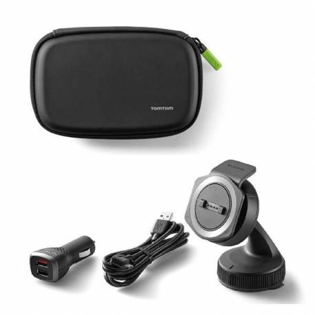 Kit Case + Stand + dual Charger TomTom