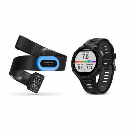 GPS watch Garmin Forerunner 735 XT with HRM - Black and grey