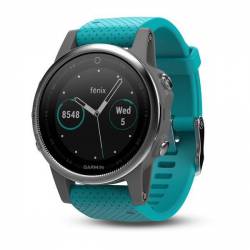 Montre GPS Garmin Fenix 5S - bracelet turquoise