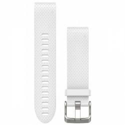 Bracelet Silicone QuickFit for Watch Garmin Fenix 5S - White
