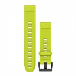 Bracelet Silicone QuickFit pour Montre Garmin Fenix 5S - Jaune (22mm)