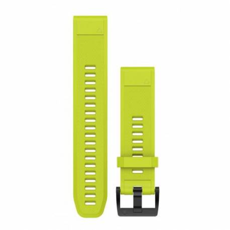 Bracelet Silicone QuickFit pour Montre Garmin Fenix 5S - Jaune (22mm)