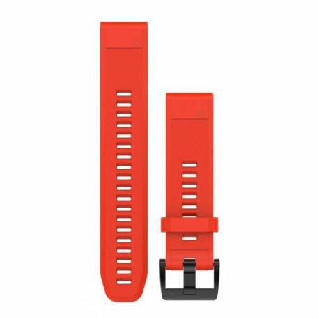 Bracelet Silicone QuickFit pour Montre Garmin Fenix 5S - Rouge (22mm)