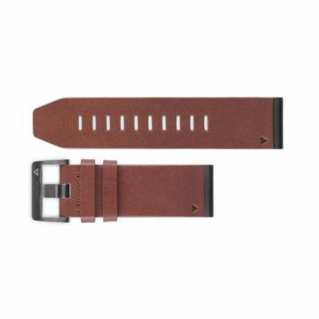Bracelet QuickFit Cuir pour Montre Garmin Fenix - Marron - GAZZZ