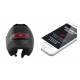Brake light connected to motorcycle helmet (Black Gloss)
