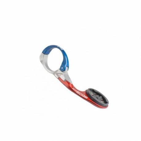 Support Cintre Course pour GPS Garmin diamètre 31.8mm - Rouge&Bleu